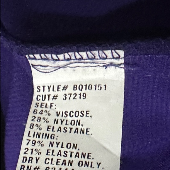 150 Nicole Miller | USA. NWOT. Royal Purple Cutout Sheath Dress (Size 10) - Picture 5 of 9